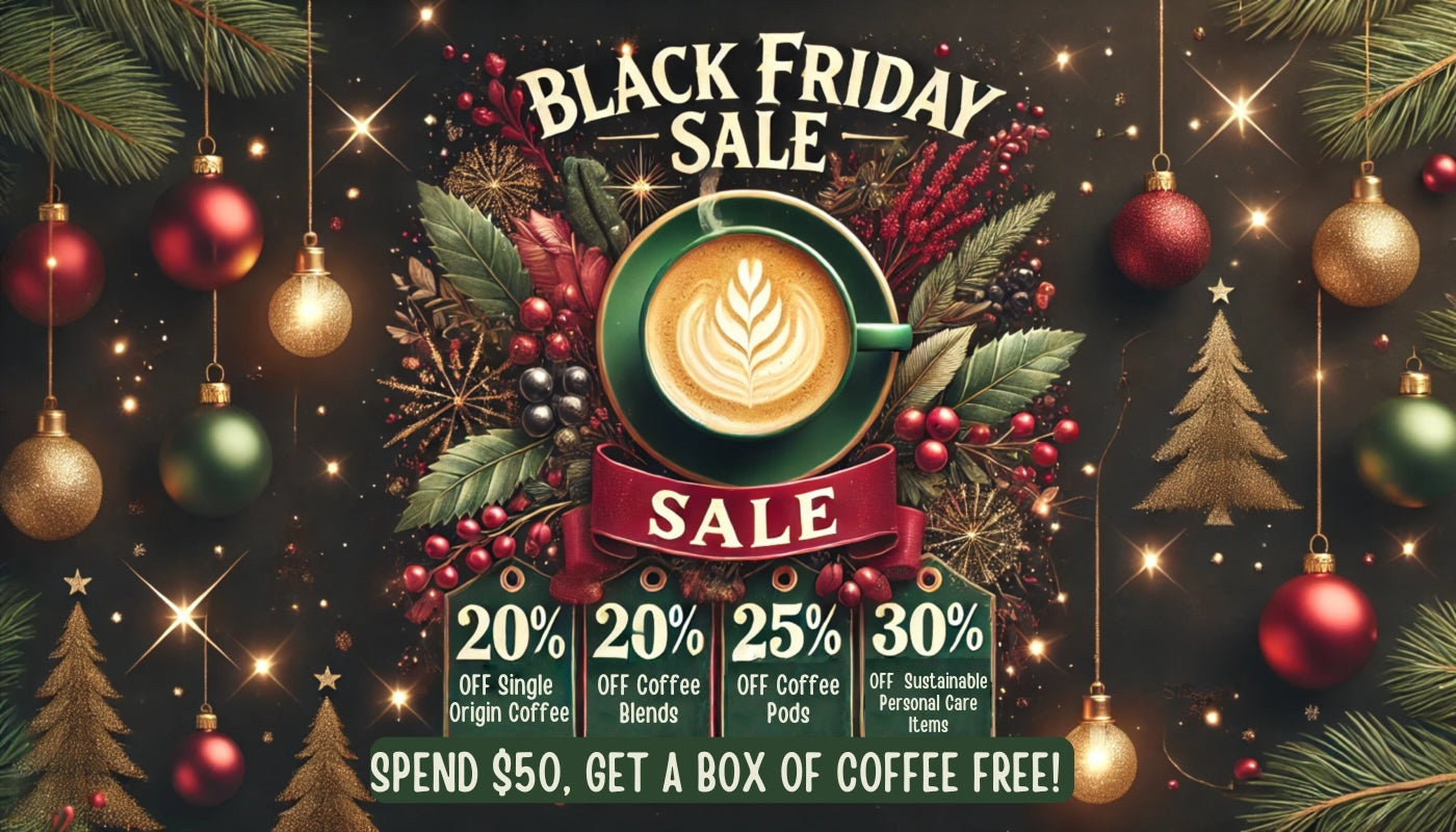 Sip, Save, and Celebrate: EarthRoast Coffee’s Black Friday Sale! 🎄☕