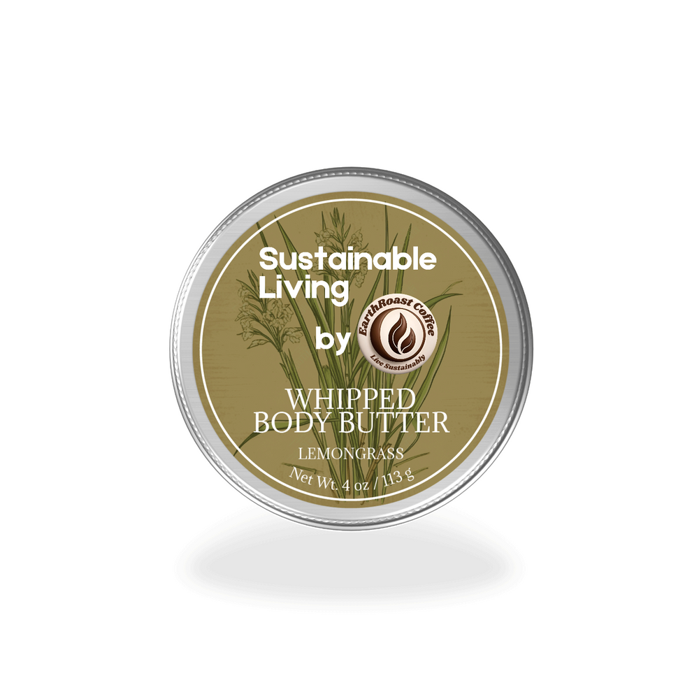 Lemongrass Whipped Body Butter tin container 4 oz