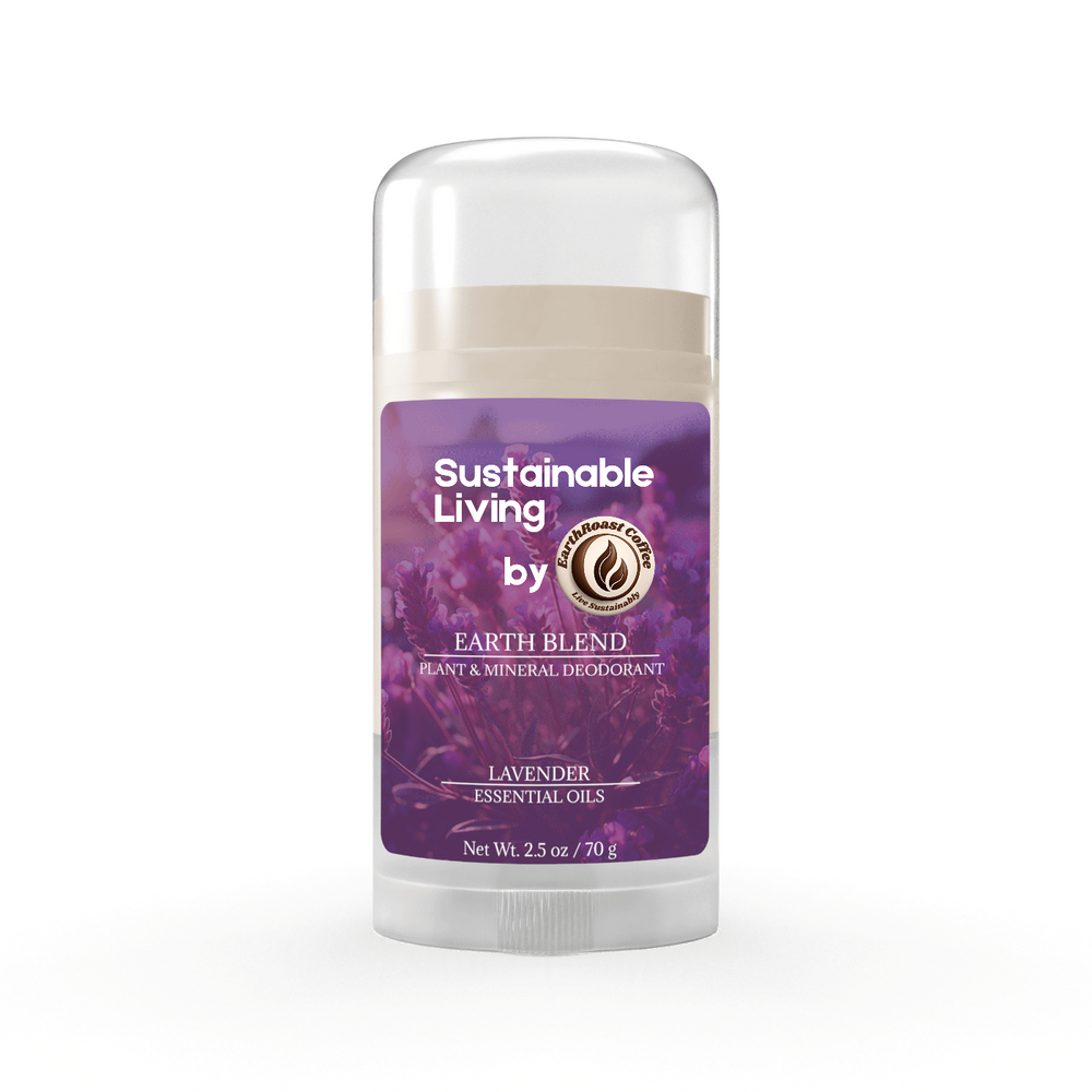 Lavender Earth Blend Deodorant Stick with sustainable, plant-based ingredients.