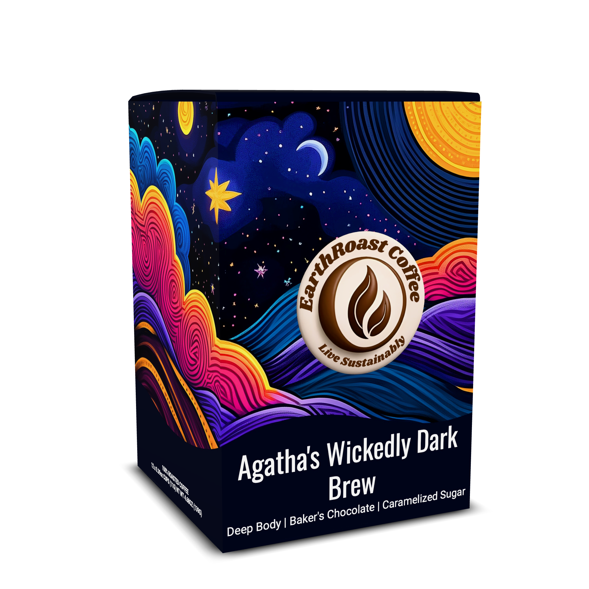 Agatha's Wickedly Dark Brew - 12 Coffee Pods