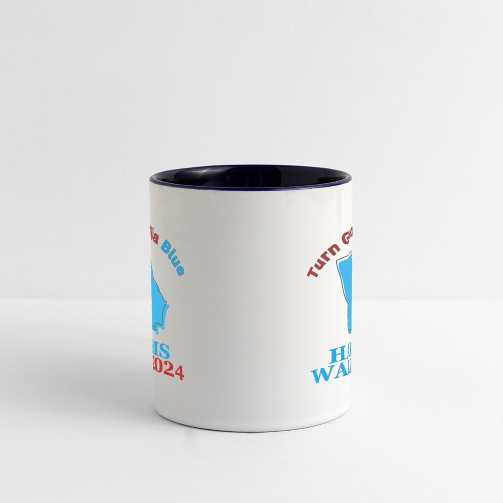 Turn Georgia Blue - Harris Walz 2024 11oz Mug - white/cobalt blue