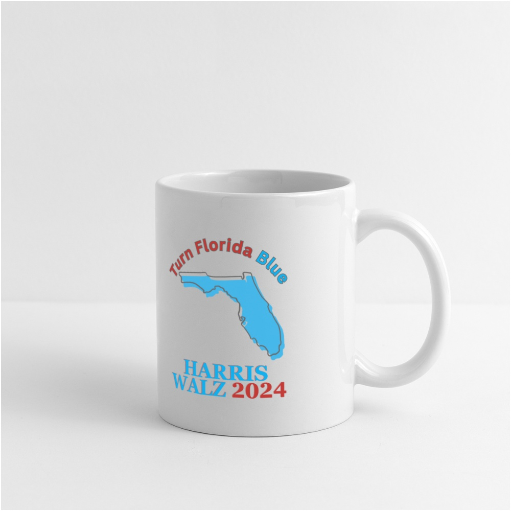 Turn Florida Blue - Harris Walz 2024 11oz Mug - white