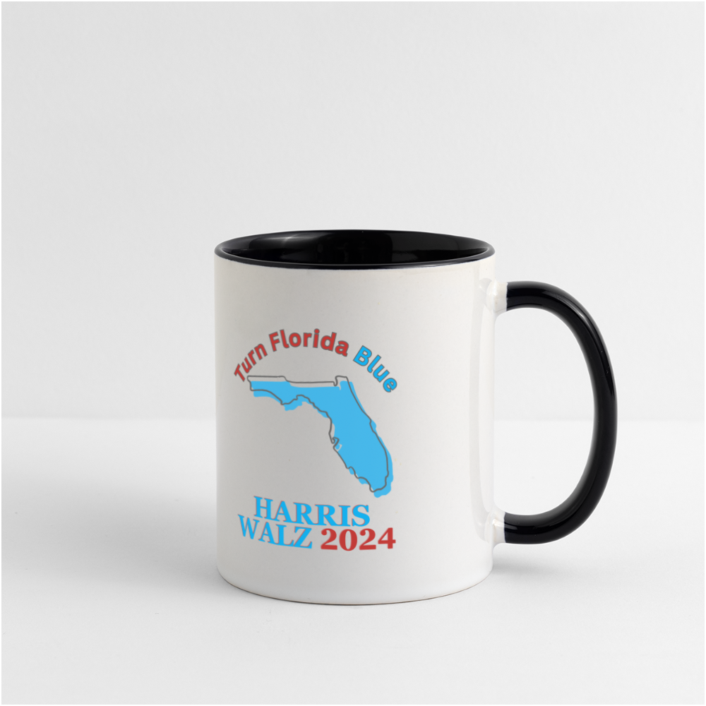 Turn Florida Blue - Harris Walz 2024 11oz Mug - white/black